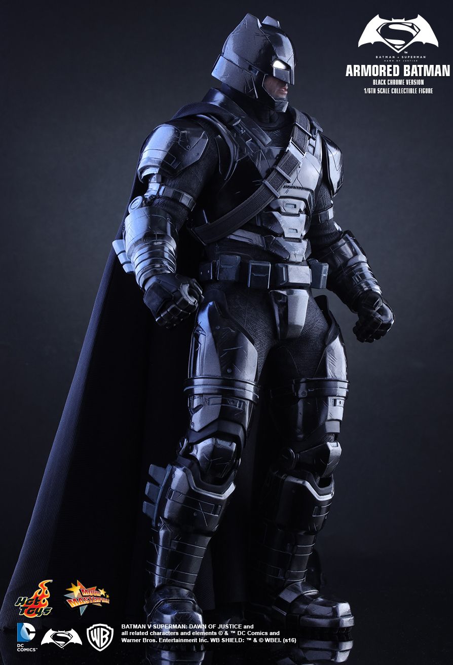 Armored Batman (Black Chrome Version) Batman Sixth Scale Figure by Hot Toys